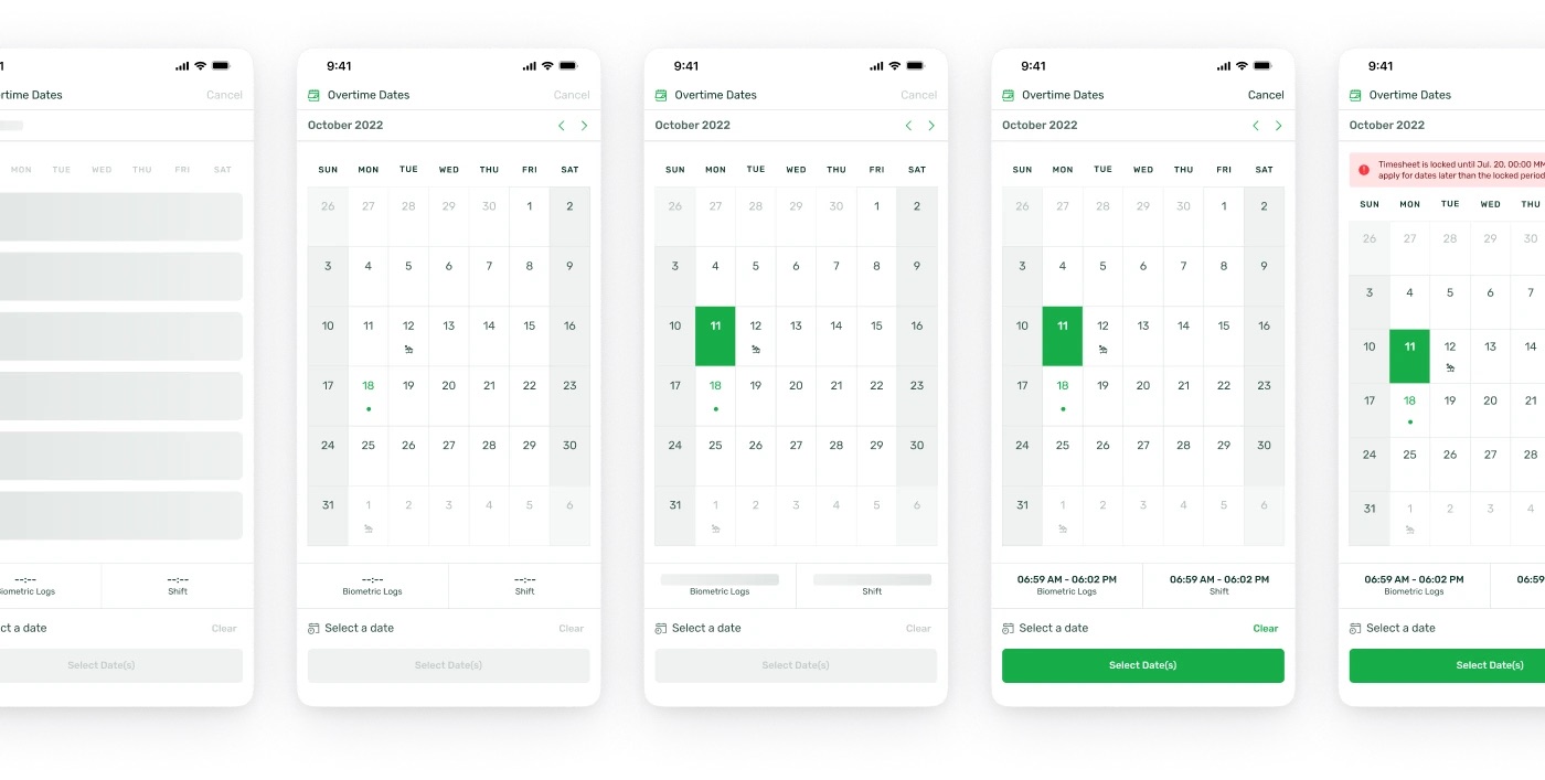The calendar-aware date picker.