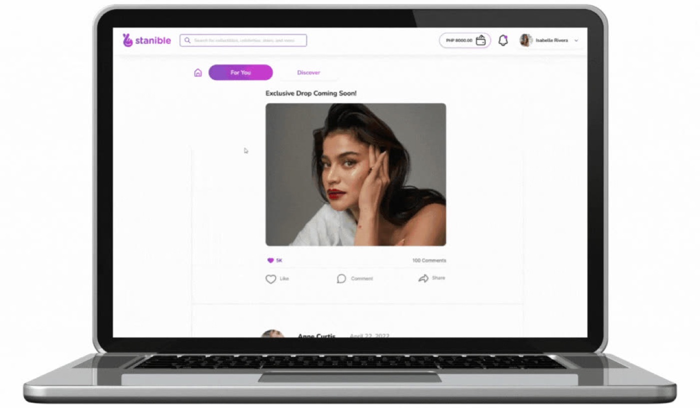 The community feed with creator news and collections.